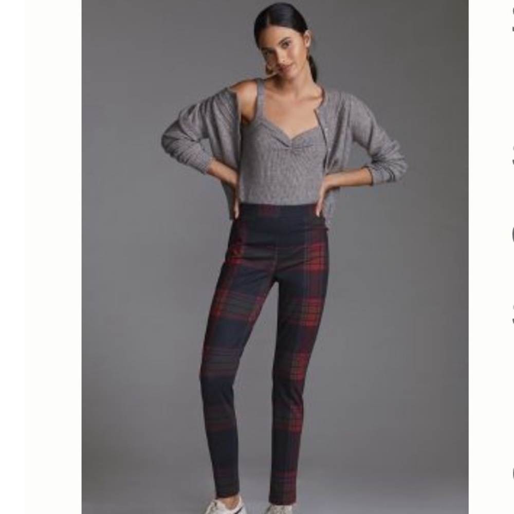 Anthropologie  SANCTUARY RUNWAY PLAID LEGGINGS